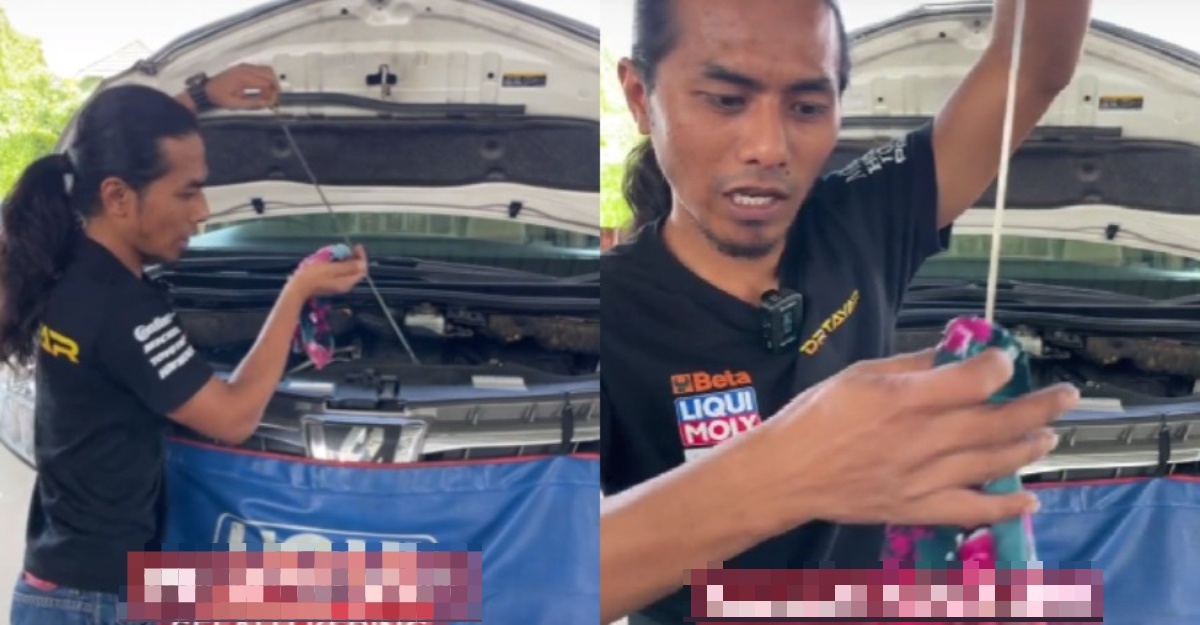 minyak enjin kering