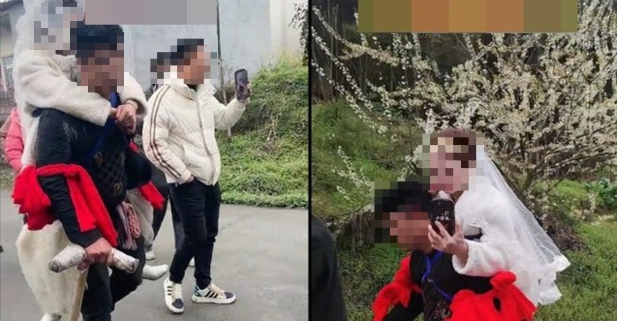 lelaki dukung isteri 100 km
