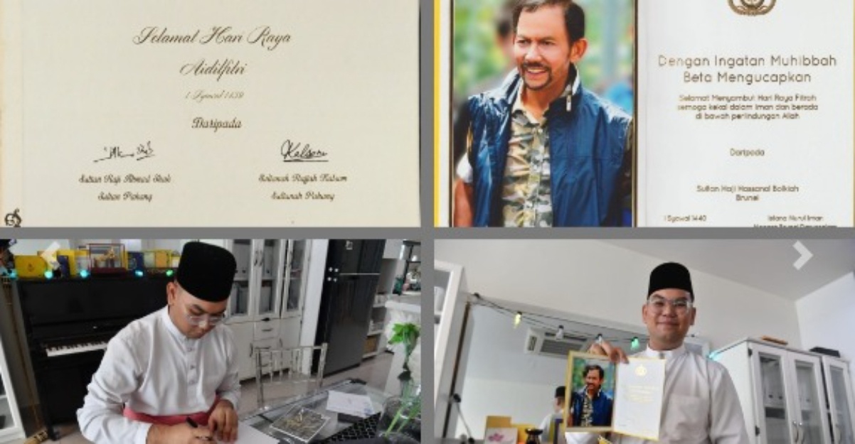 berbalas kad raya