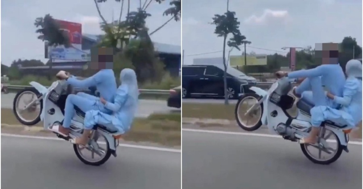 suspek buat wheelie