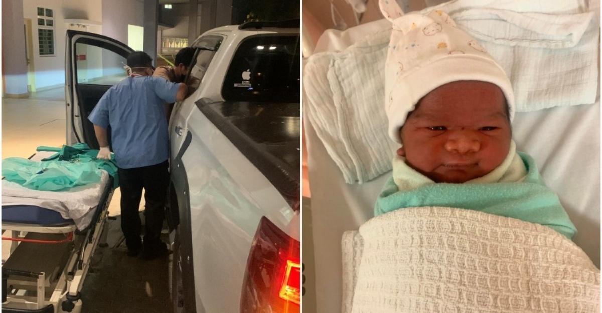 terberanak dalam kereta triton