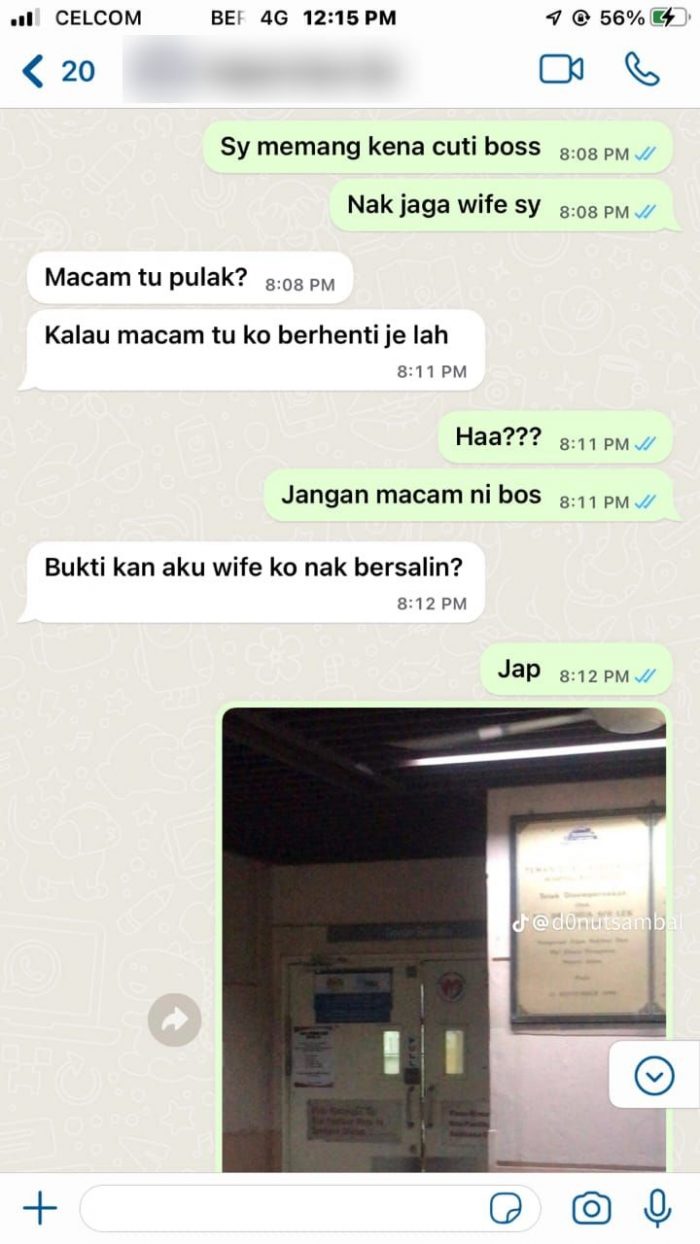 lelaki dibuang kerja kerana isteri bersalin awal