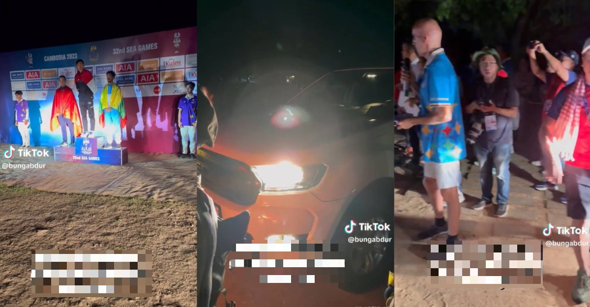 Penyampaian hadiah lampu kereta