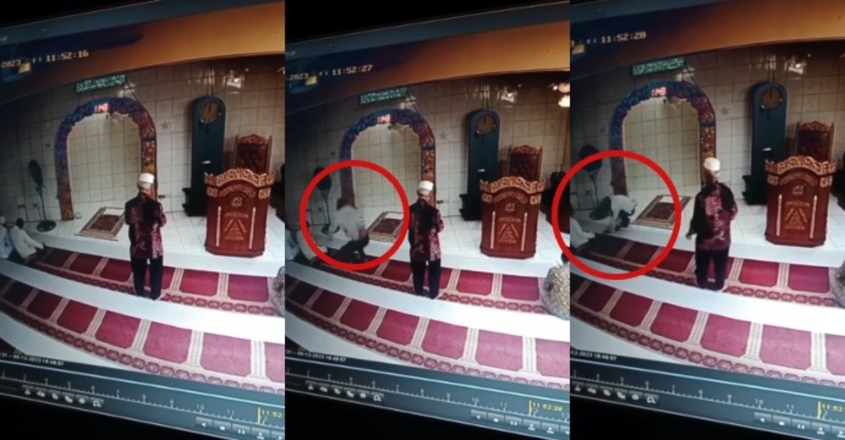 Dari Siling Terus Ke Saf, Kehadiran Lelaki Ini Buat Jemaah Terkejut