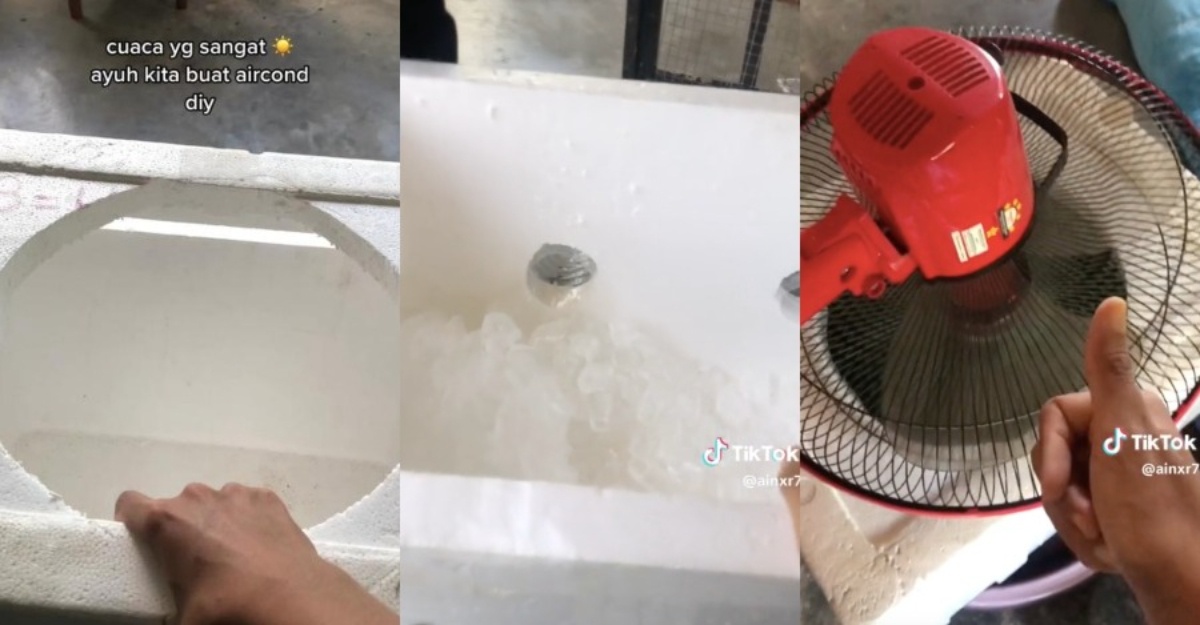 cara buat "aircond" diy
