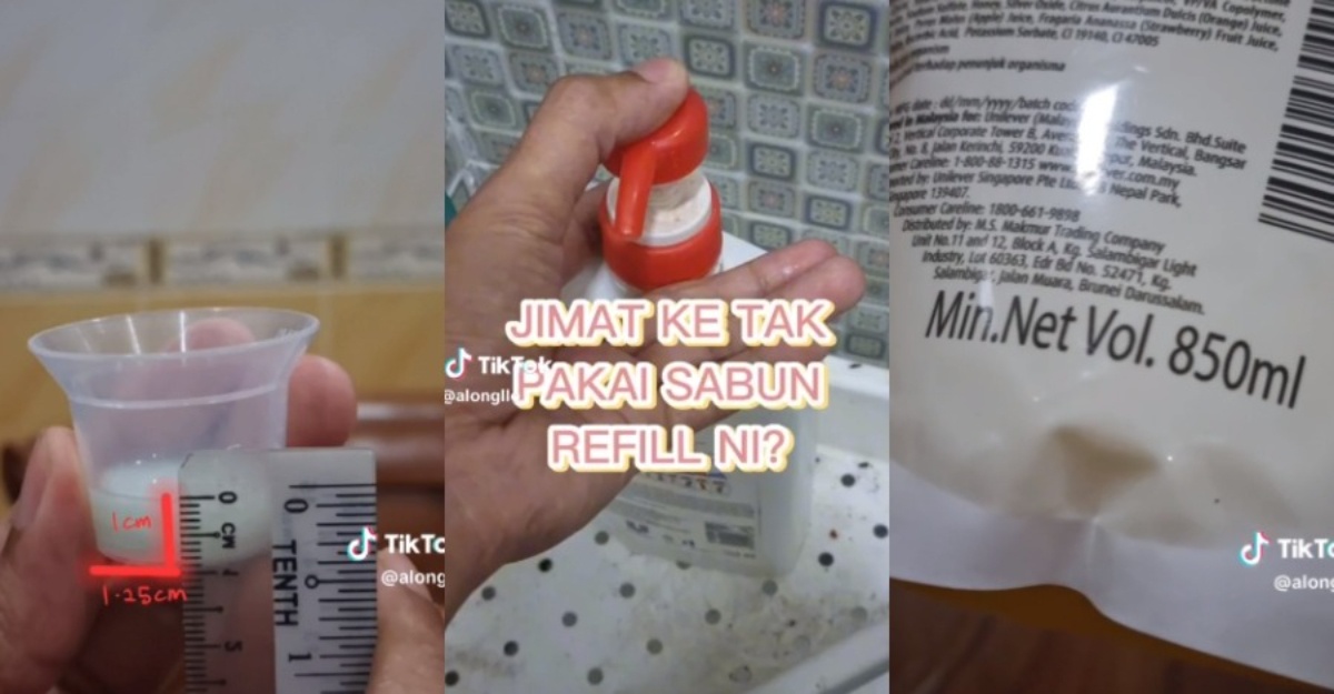 jumlah pam sabun refill