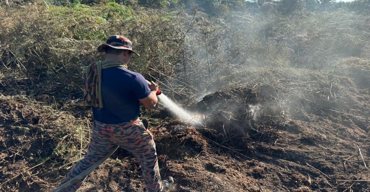 kebakaran hutan kuala langat dipadamkan sepenuhnya