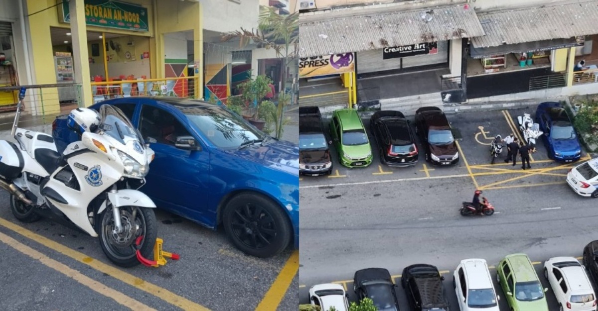 Polis parking tempat OKU