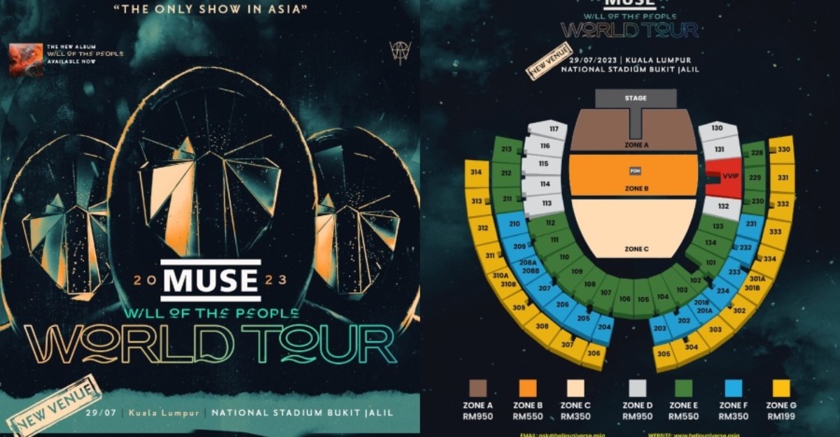 Konsert Muse stadium Bukit Jalil