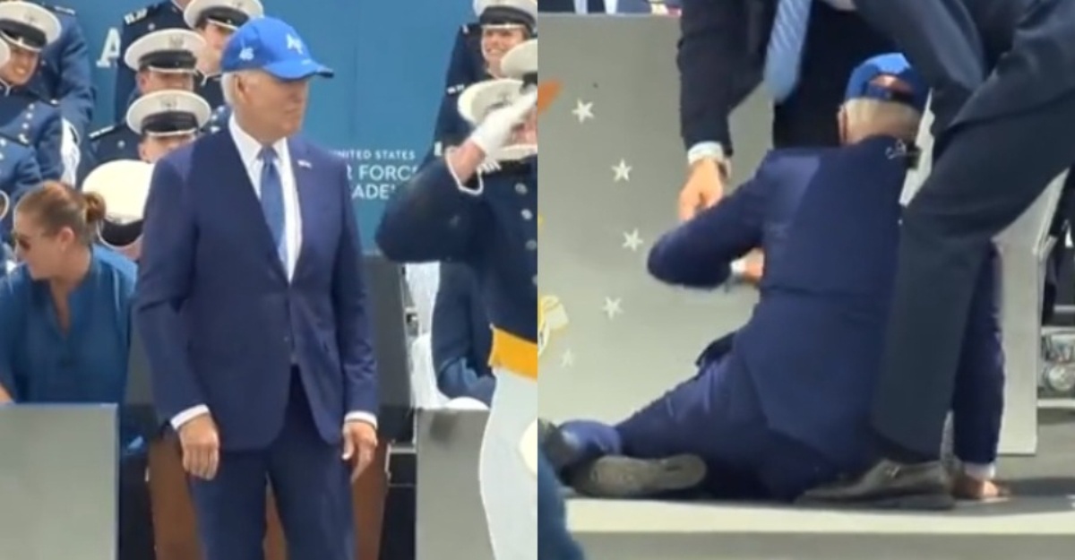 joe biden tersungkur
