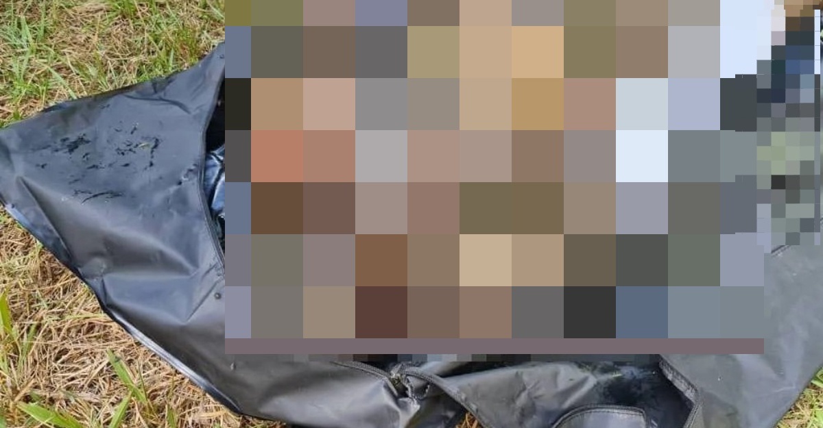mayat lelaki tempat sampah