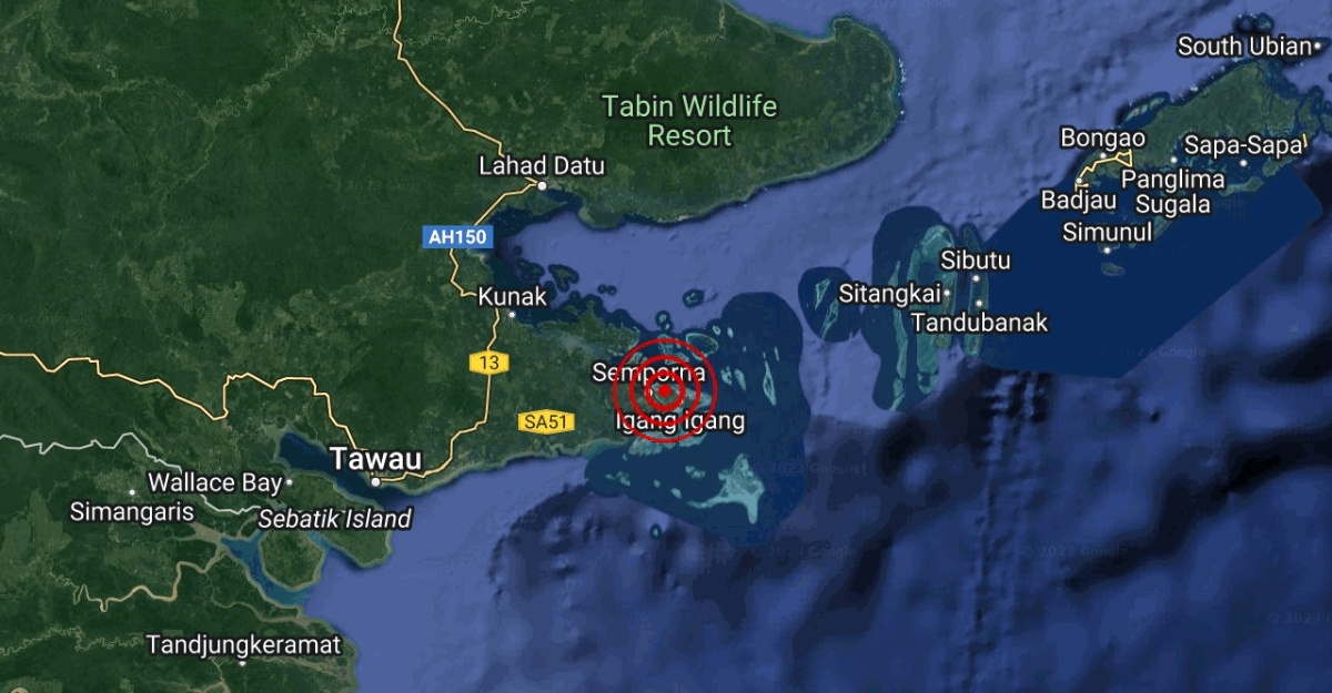 gempa bumi semporna sabah