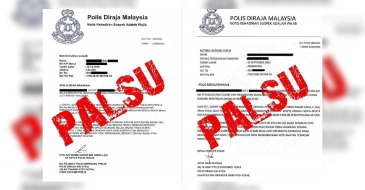 dokumen palsu logo polis