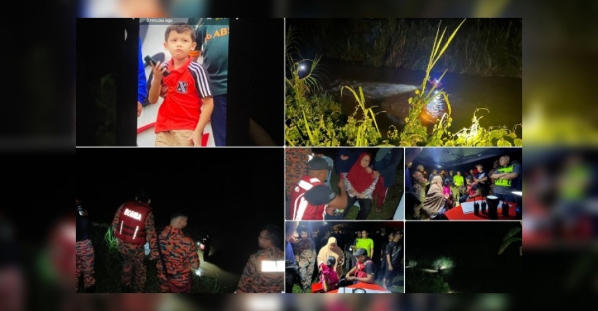 kanak-kanak lelaki hilang sungai