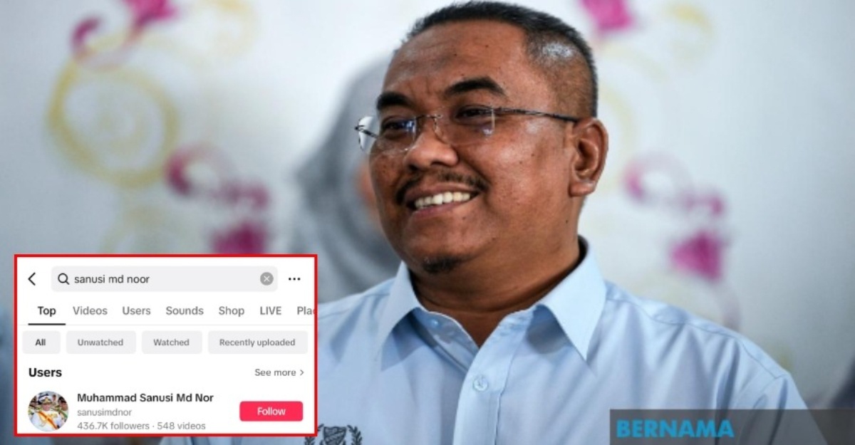 akaun tiktok sanusi