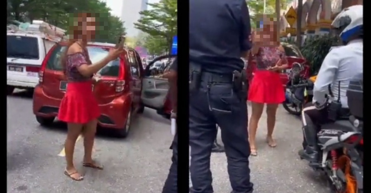 wanita disiasat keluar kata-kata kesat