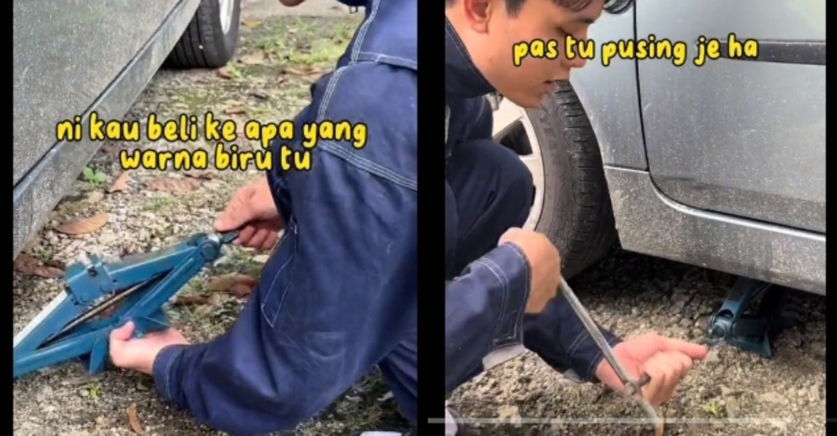 cara pusing jack kereta