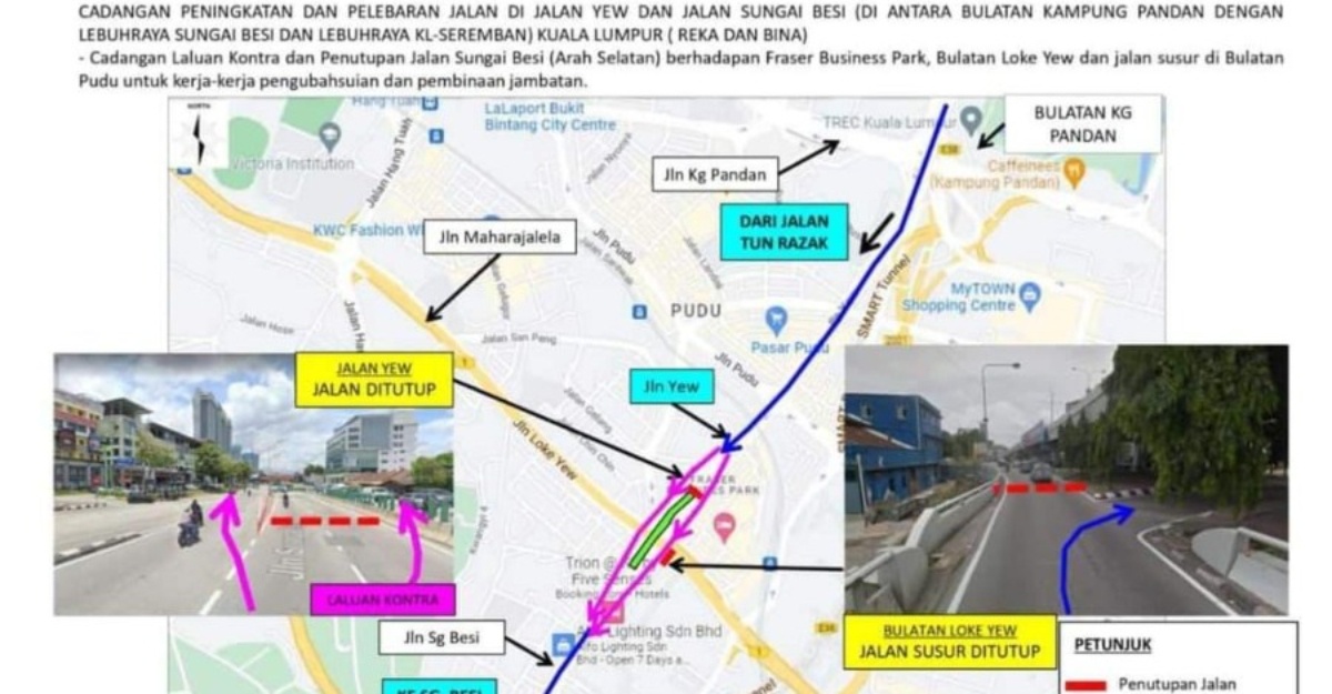 Penutupan jalan Sungai Besi ditangguh