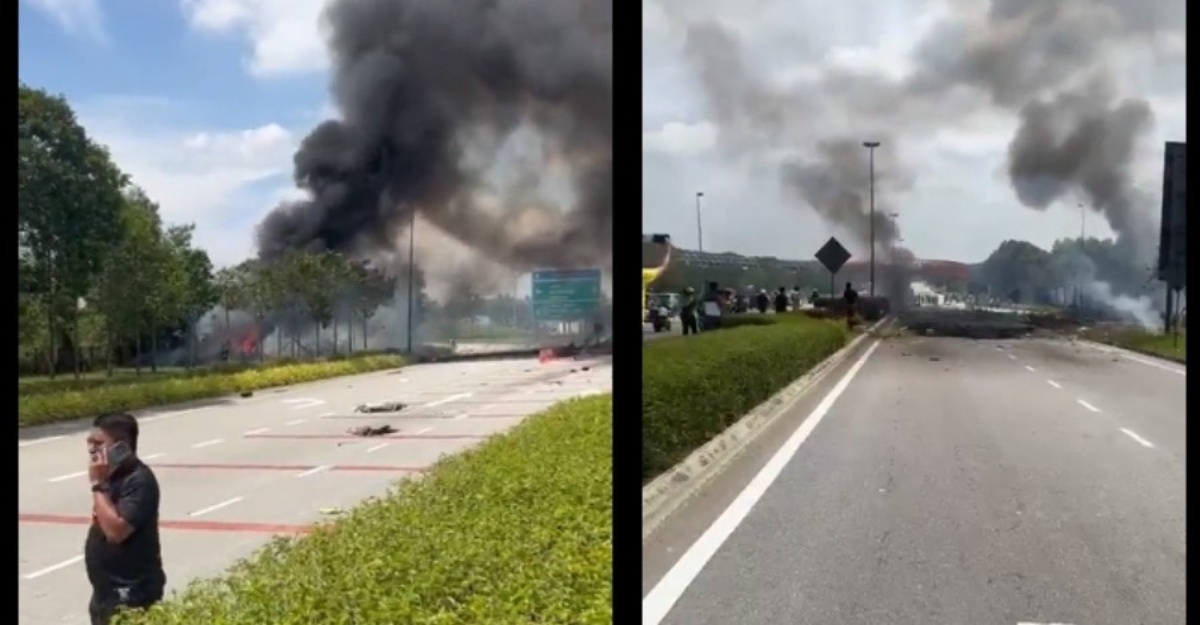 pesawat terhempas elmina