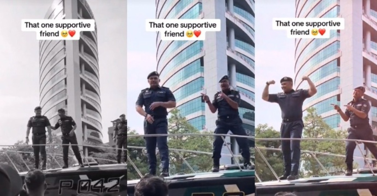 Abang kastam lucu perarakan
