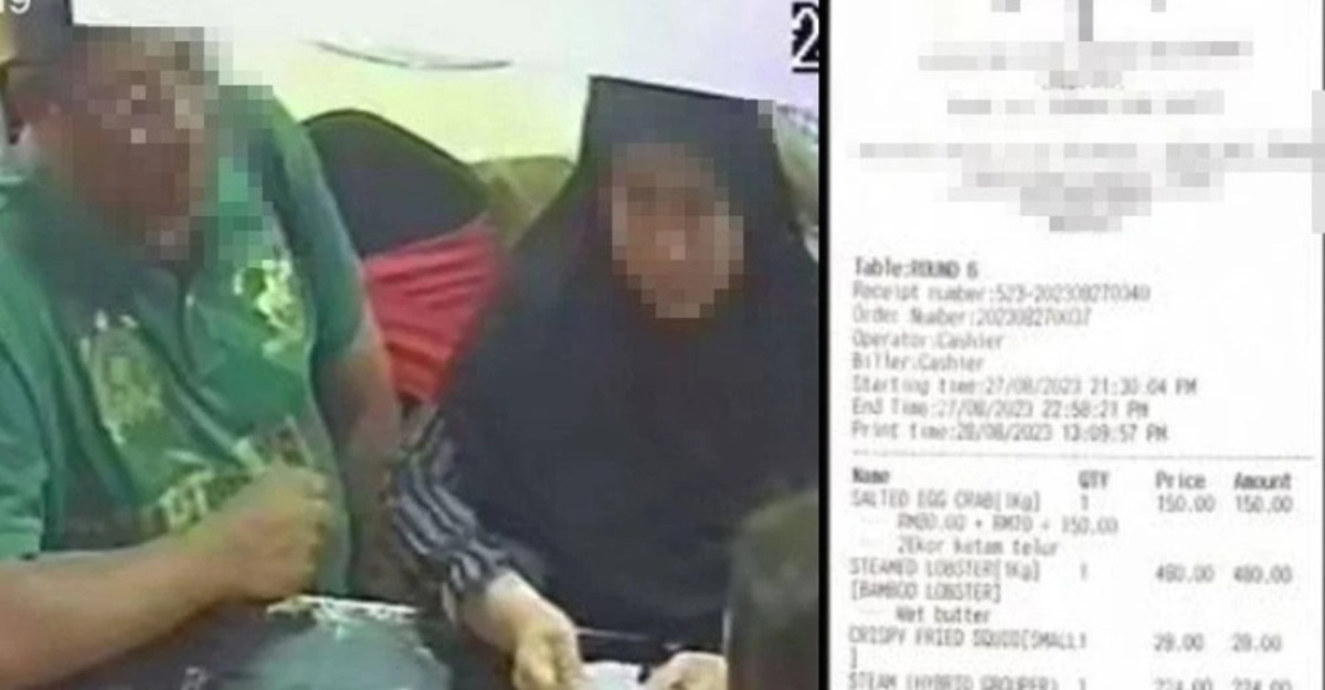 makan lari bayar bil