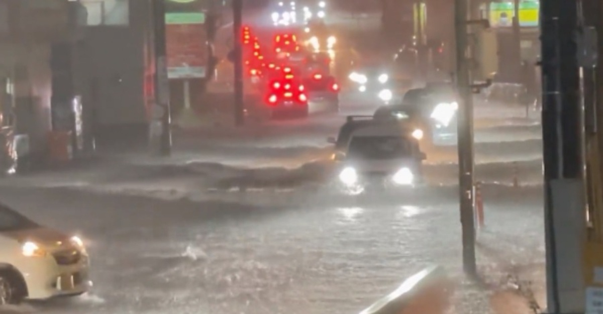 Bandar Kitaibaraki banjir besar