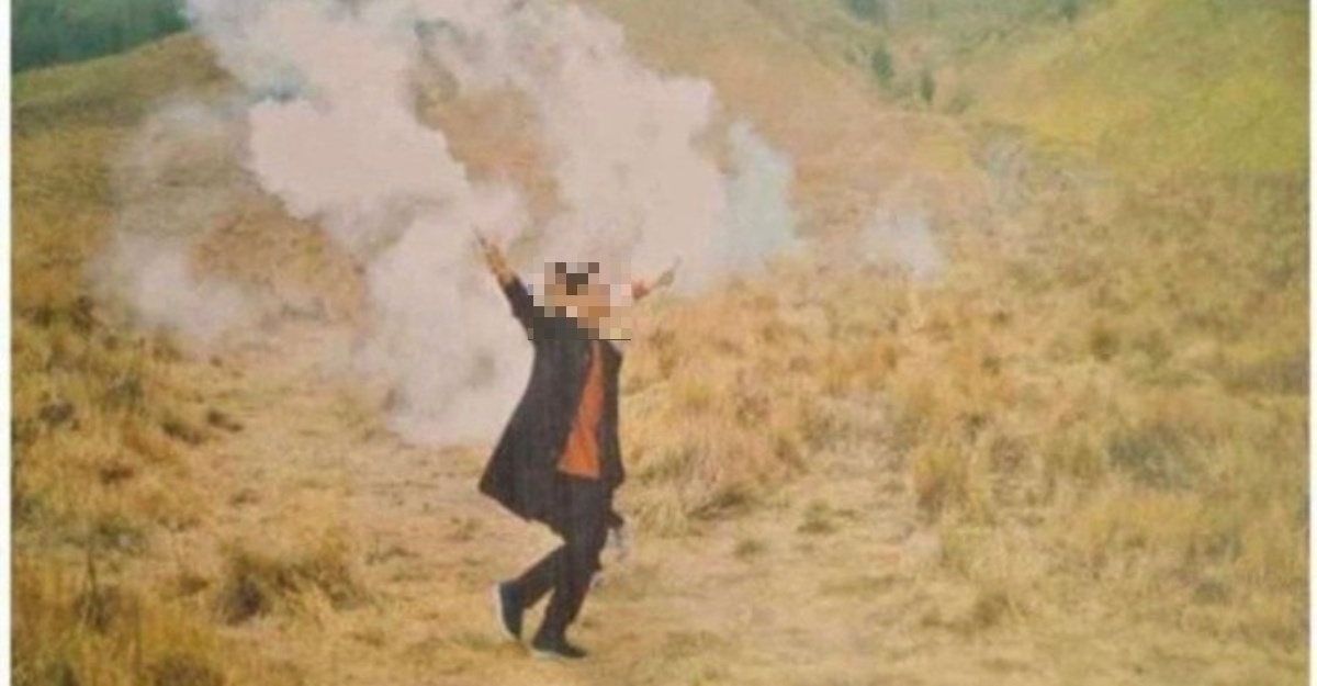 penggambaran suar bromo