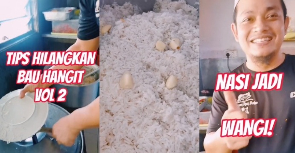 nasi berbau hangit wangi