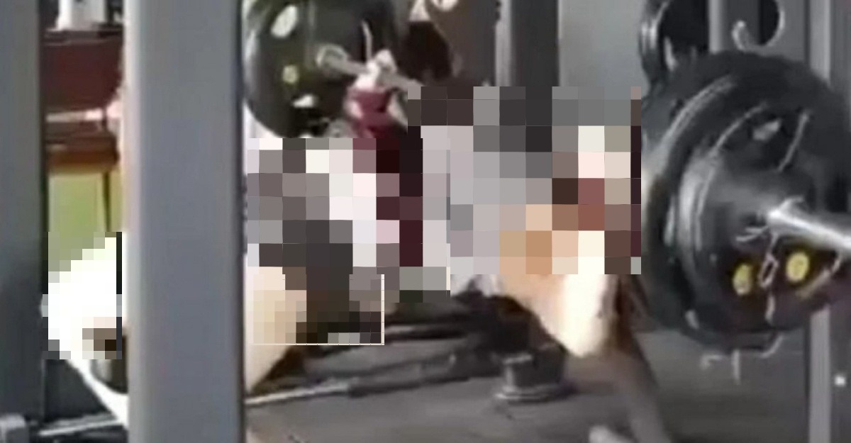 lelaki maut barbel 100kg