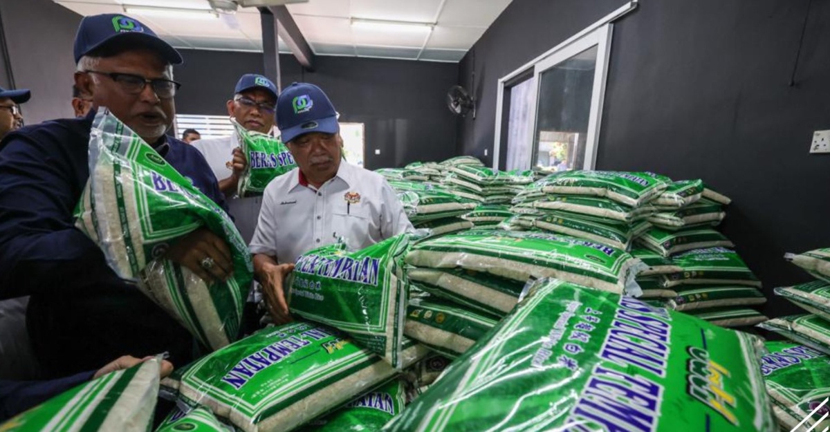 bekalan beras putih