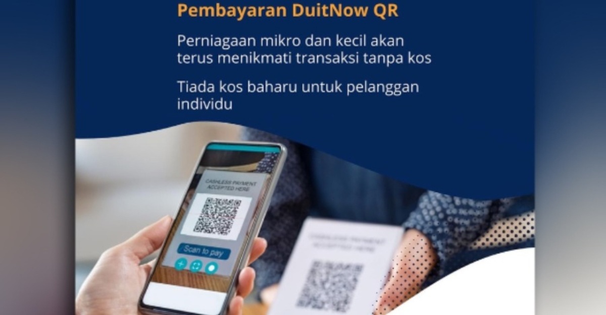 kos sifar melalui QR DuitNow