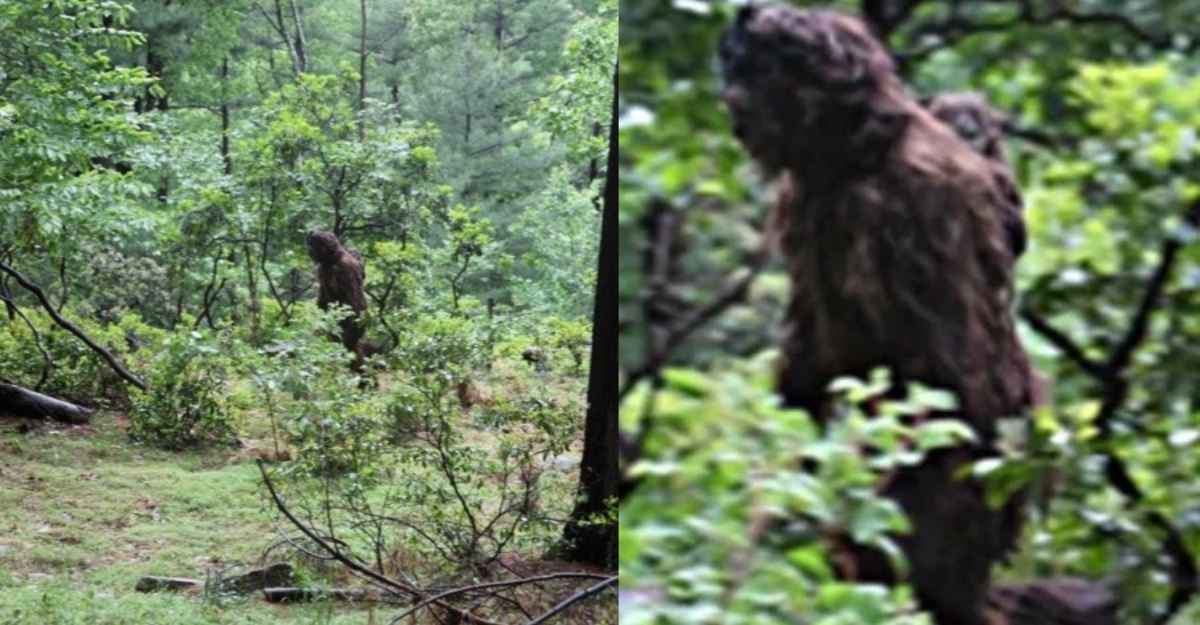Bigfoot gendong anak