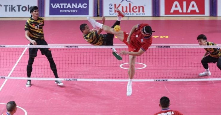 pemain takraw gelak kena psiko