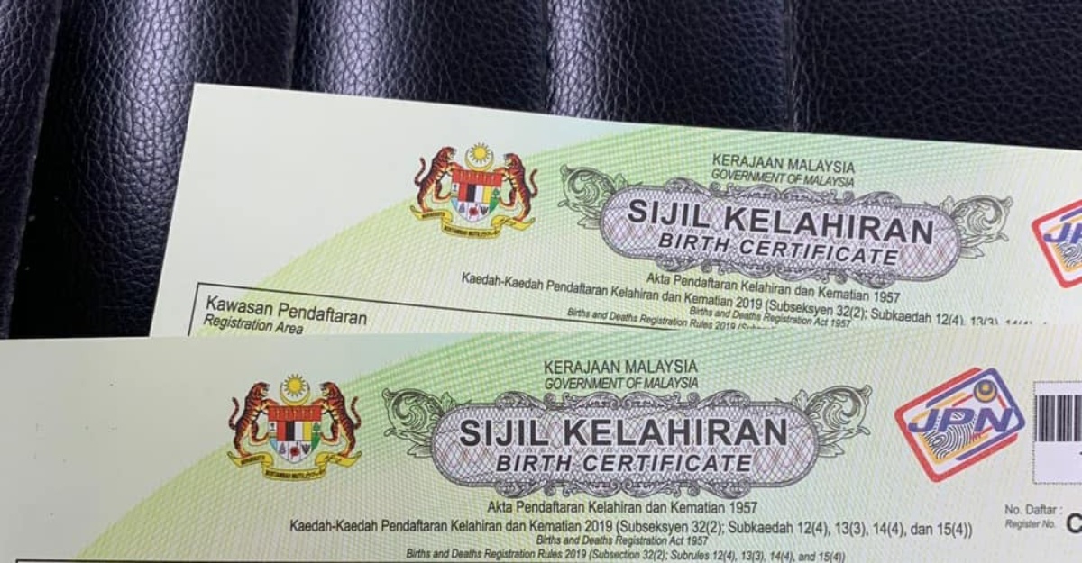 tukar sijil lahir rosak