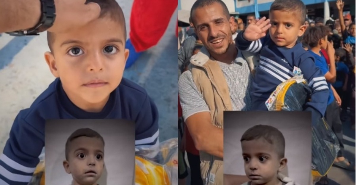 kanak-kanak palestin menggigil