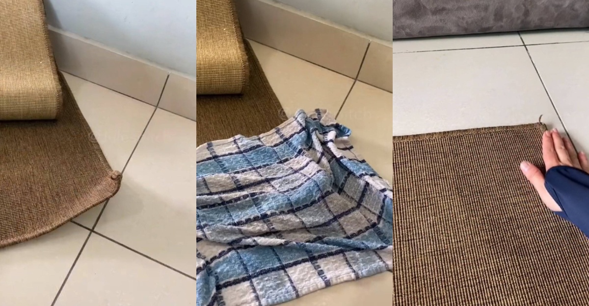 cara luruskan karpet