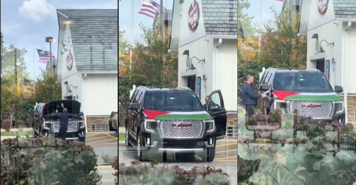 Jason Statham bendera Palestin
