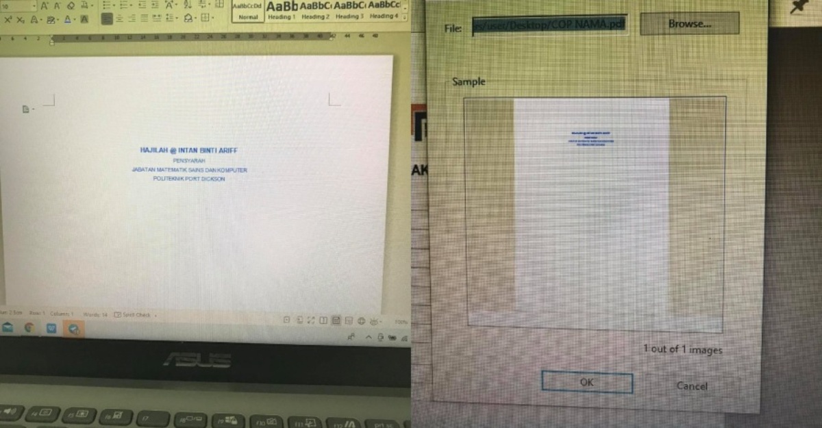 cara buat cop digital