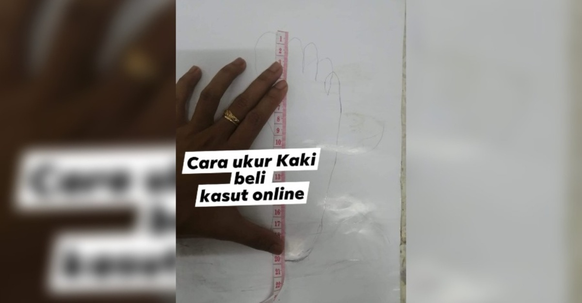 cara tahu saiz kaki anak