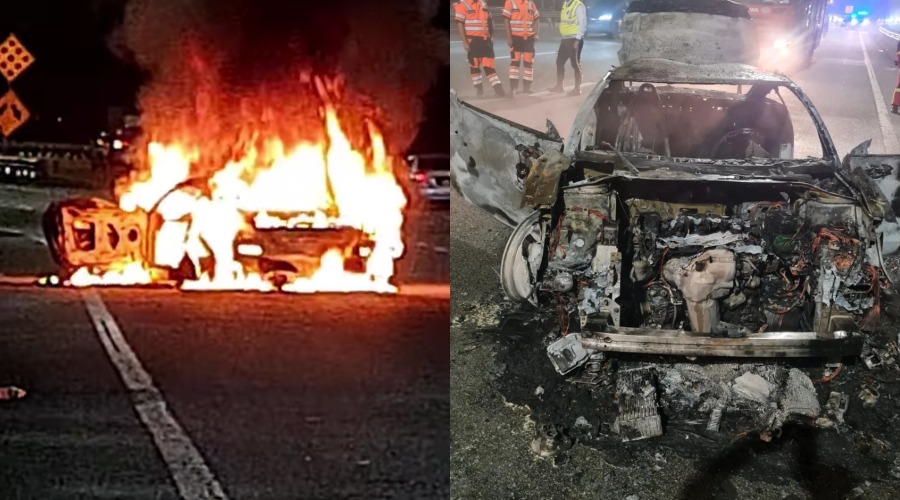 kereta roy azman terbakar