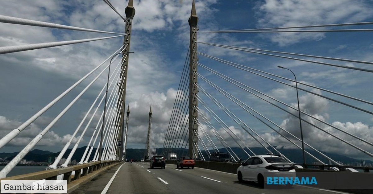 jambatan pulau pinang ditutup sementara ahad