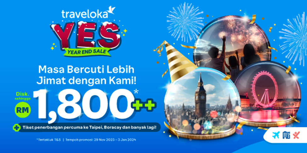 Jualan Akhir Tahun Traveloka