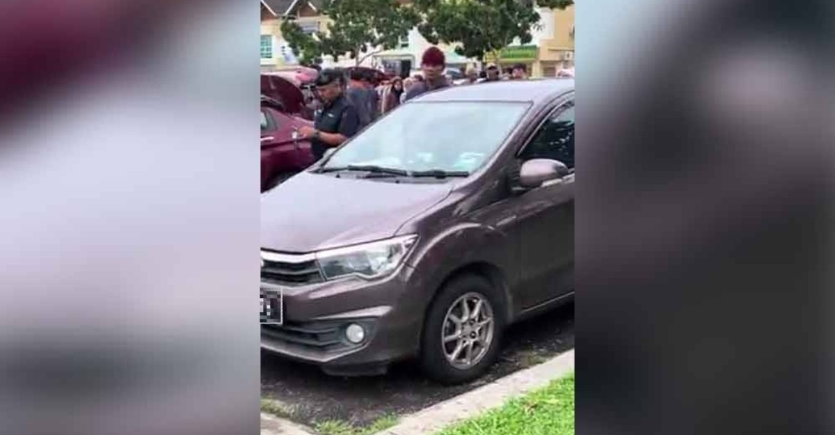 mayat lelaki dalam kereta