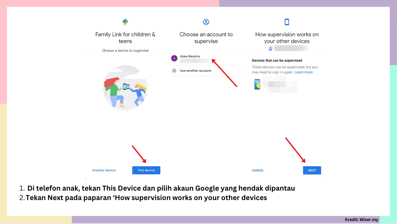setting fon anak