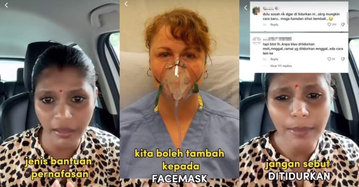 jangan guna perkataan 'ditidurkan'
