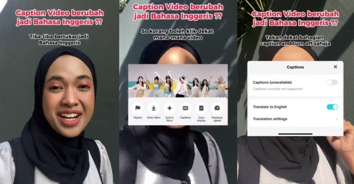 Kapsyen TikTok bahasa Inggeris