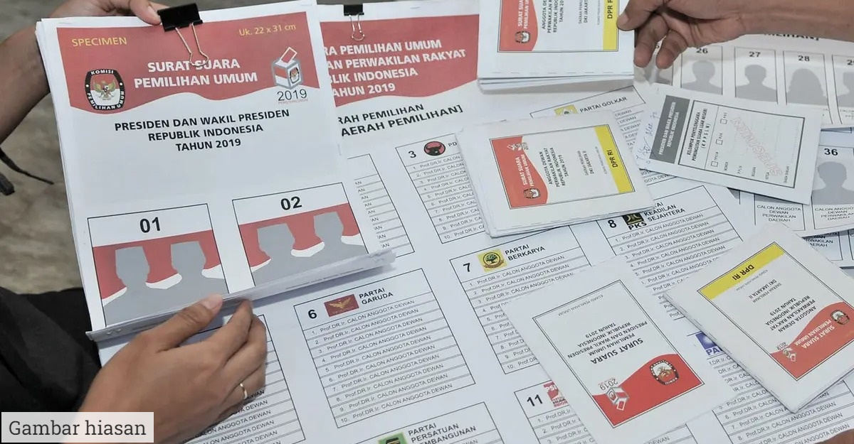 kertas undi pemilu