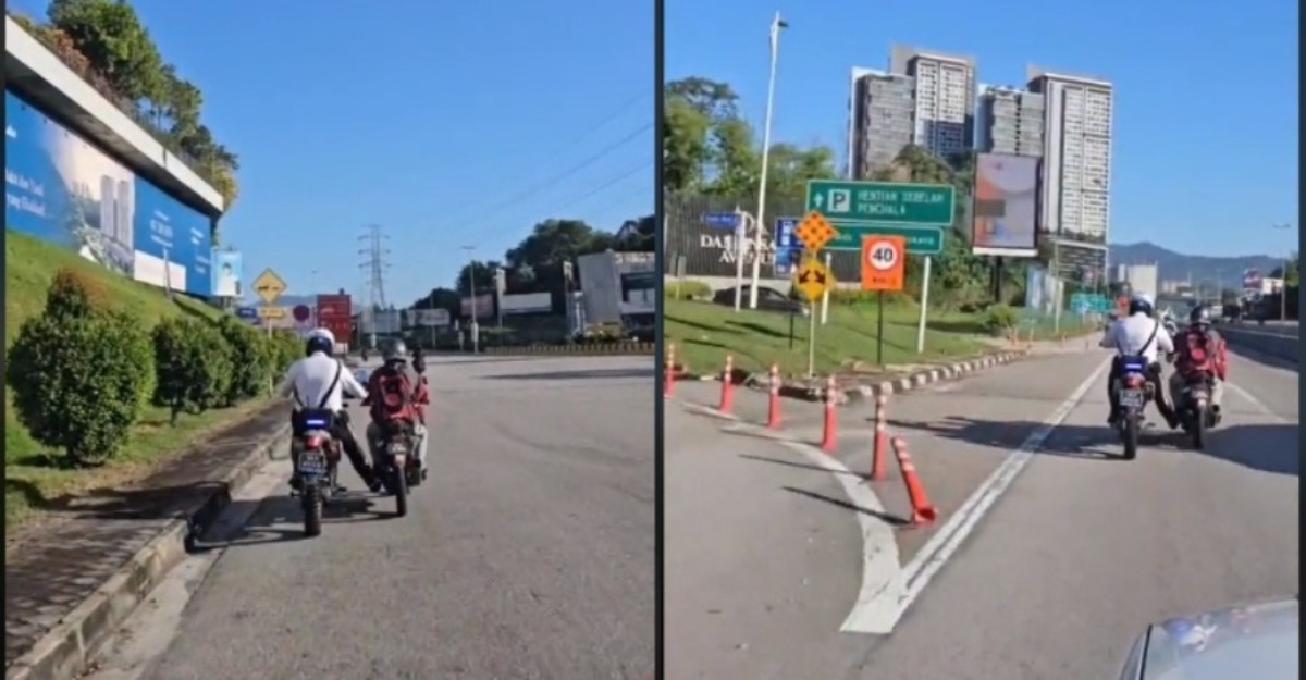 Polis tunda moto habis minyak