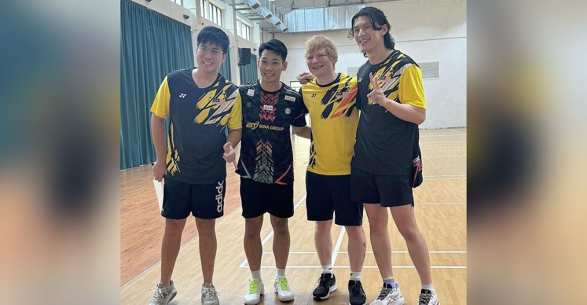 ed sheeran badminton chan