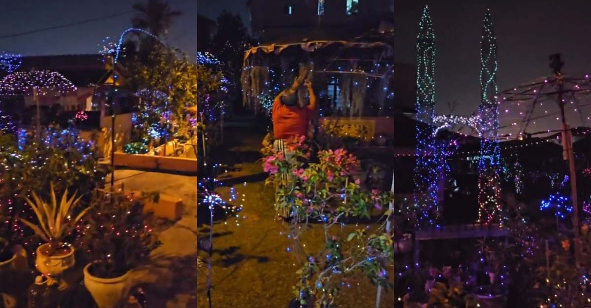 Rumah beraya lampu lip-lap